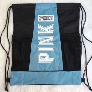 pink strap book bag
